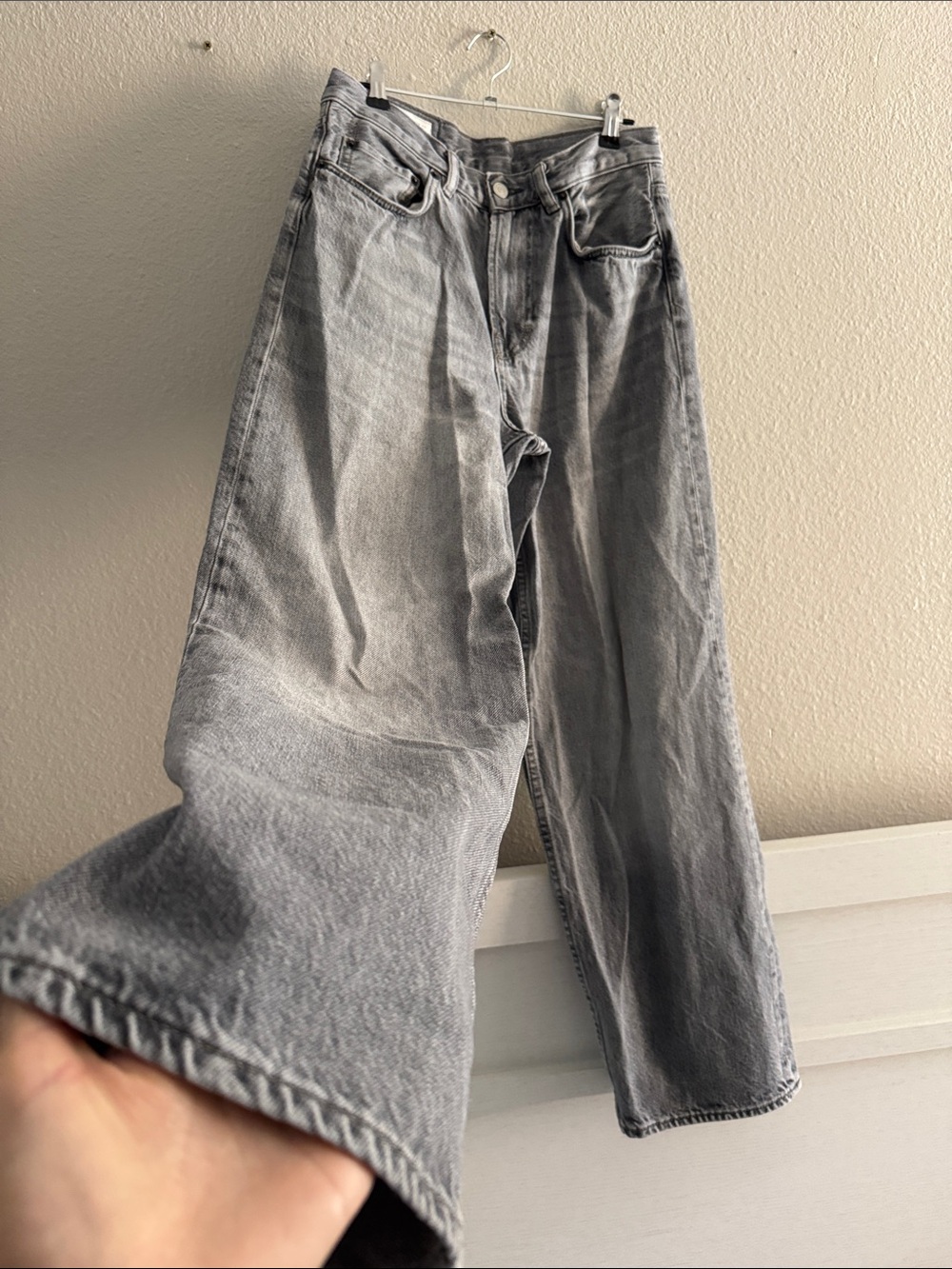 Zara Men's Light Gray Bootcut Jeans